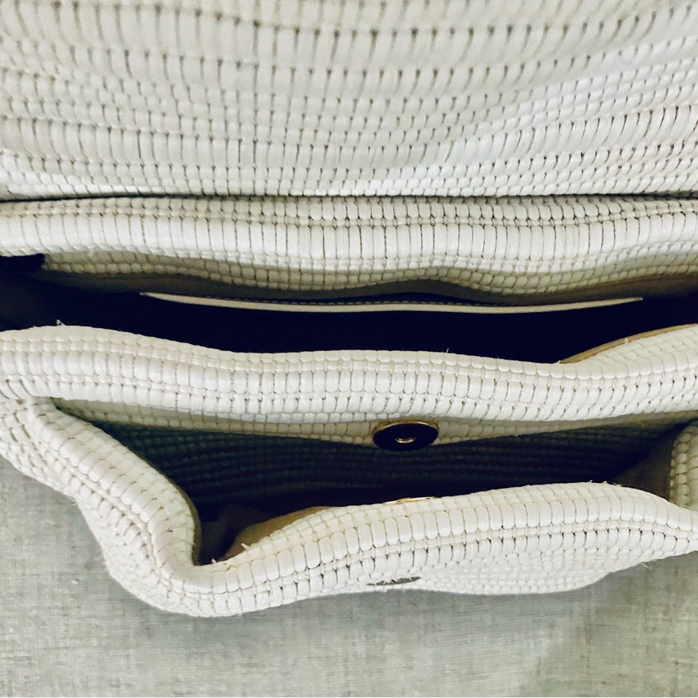 NWT Proenza Schouler Raffia Harris Bag in White - Picture 7 of 9